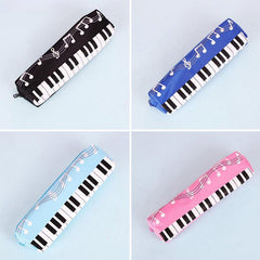 Student Pencil Case Single Layer Oxford Cloth Pen Bag For Girls Boy Musical Note