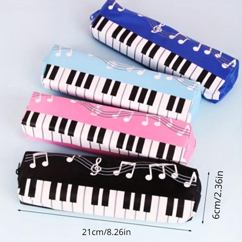 Student Pencil Case Single Layer Oxford Cloth Pen Bag For Girls Boy Musical Note