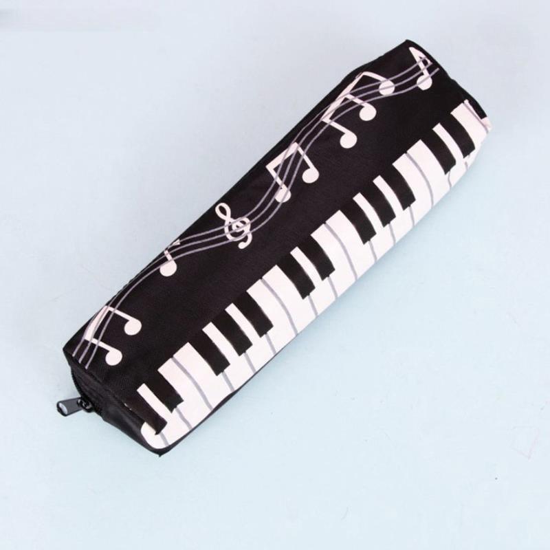 Student Pencil Case Single Layer Oxford Cloth Pen Bag For Girls Boy Musical Note