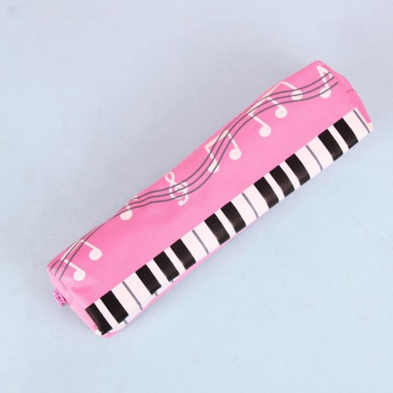 Student Pencil Case Single Layer Oxford Cloth Pen Bag For Girls Boy Musical Note