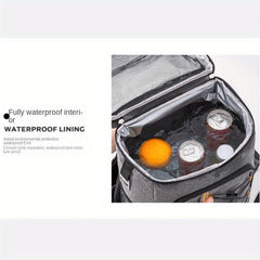 Insulated Picnic Backpack Leak Proof Cooler Bag 22L Portable Ice Bag