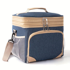 Insulated Leakproof Lunch Bag Double Compartment Waterproof Cooler Bag