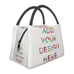 Personalized Colorful Text Tote Bag Insulated Lunch & Cooler Bag
