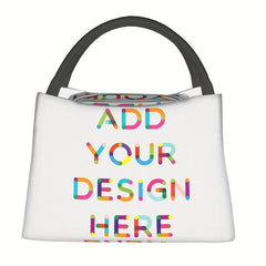 Personalized Colorful Text Tote Bag Insulated Lunch & Cooler Bag
