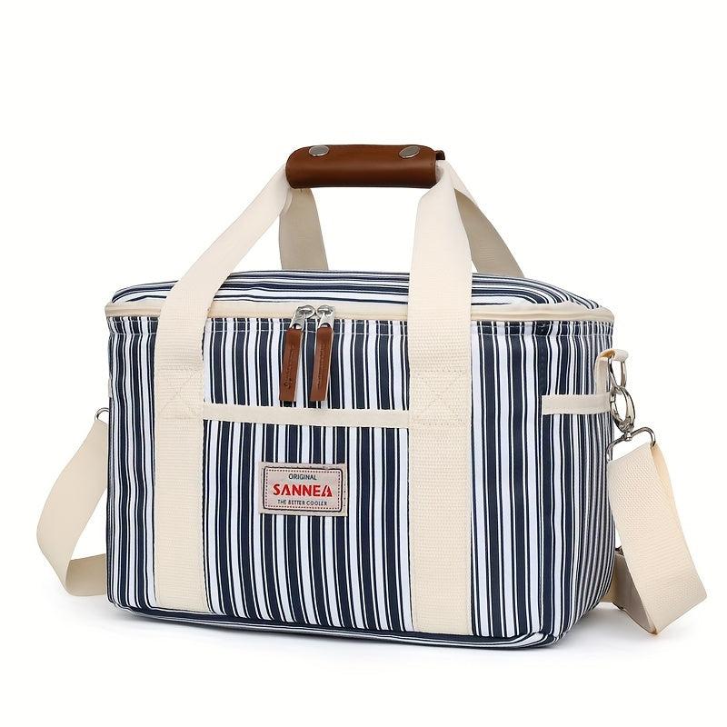 Large Waterproof Insulated Cooler Bag for Outdoor Leisure, Camouflage Pattern