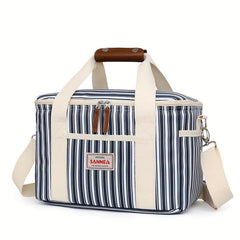Large Waterproof Insulated Cooler Bag for Outdoor Leisure, Camouflage Pattern