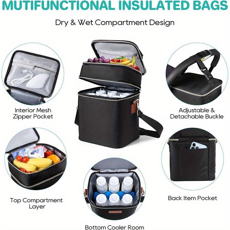 Insulated Bag Waterproof Leak proof Outdoor Picnic Breast Milk Storage