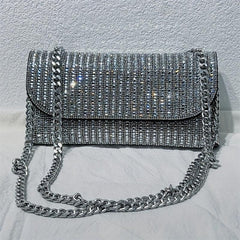 Rhinestone Crossbody Bag Chain Handbag For Wedding Cocktail