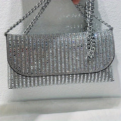 Rhinestone Crossbody Bag Chain Handbag For Wedding Cocktail