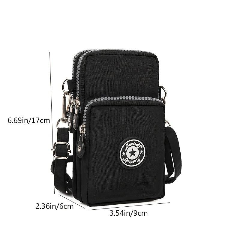 Zipper Phone Bag Small Coin Purse Versatile Shoulder Bag