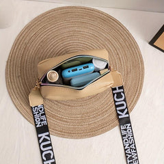 Mini Solid Crossbody Bag PU Leather Shoulder Handbag