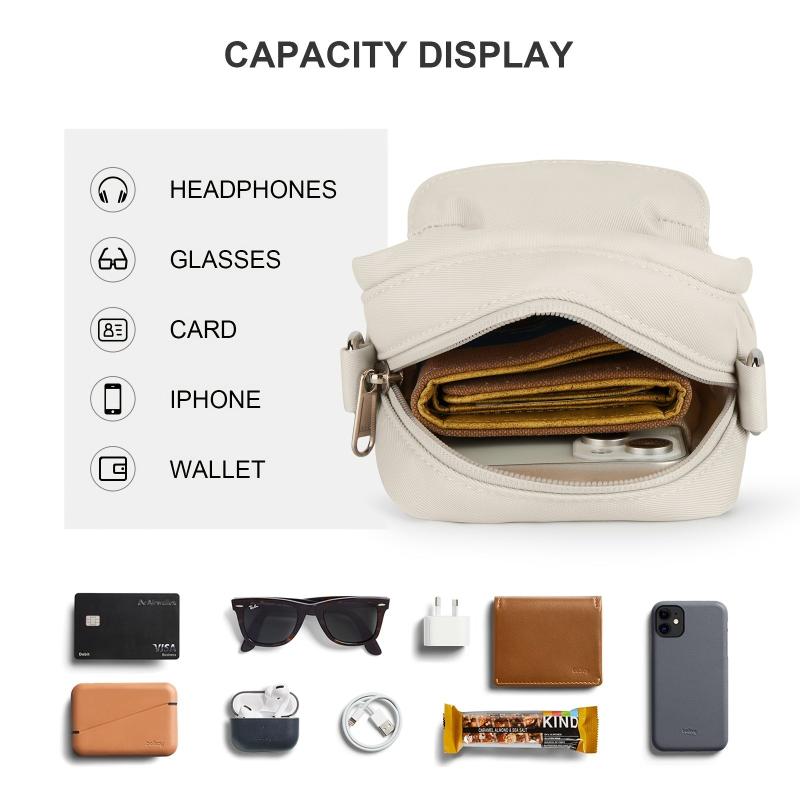 Minimalist Small Shoulder Bag Zipper Crossbody Bag Coin Purse