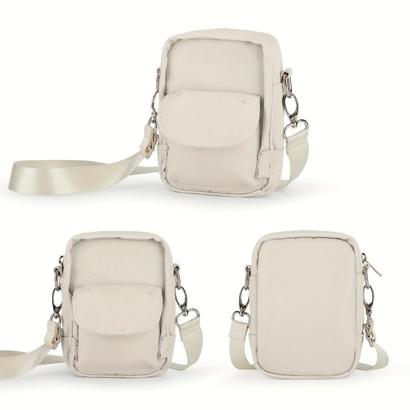 Minimalist Small Shoulder Bag Zipper Crossbody Bag Coin Purse