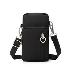 Nylon Zipper Phone Bag Coin Purse Small Shoulder Bag