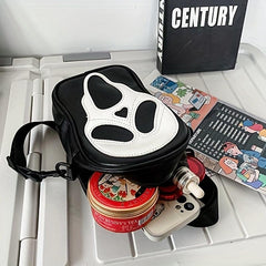 Ghost Halloween Crossbody Bag Funny Skull Shape Shoulder Bag