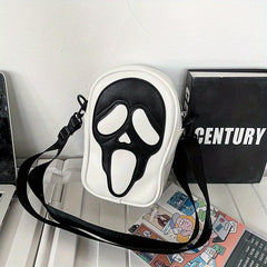 Ghost Halloween Crossbody Bag Funny Skull Shape Shoulder Bag