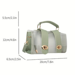 Transparent Jelly Crossbody Bag PVC Beach Bag