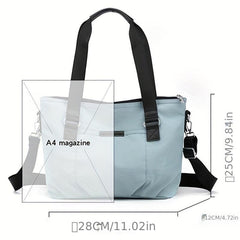 Minimalist Casual Shoulder Bag All Match Nylon Handbag Lightweight Crossbody Bag