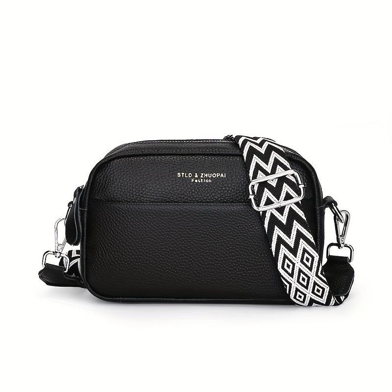 Small Leather Crossbody Bag for Women Square Purse