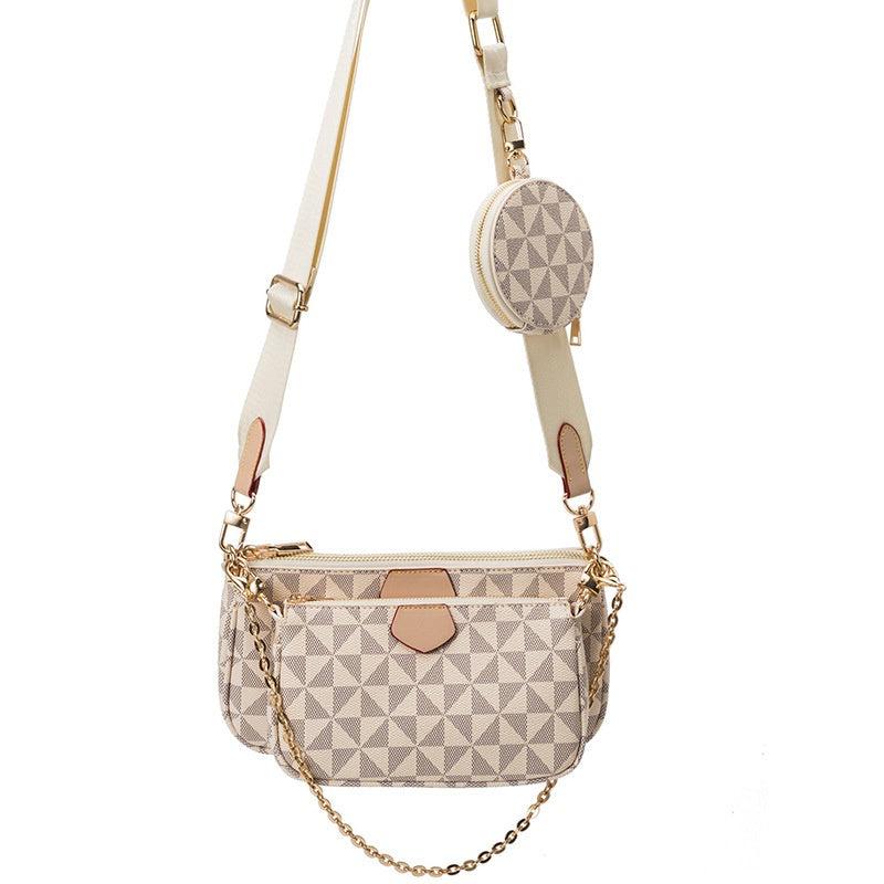 Geo Pattern Crossbody Bag with Coin Purse