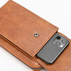 Mini Crossbody Phone Wallet Women's PU Leather Flap Purse