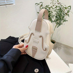Violin Satchel Bag Shoulder Bag All Match Stylish Bag For Shopping