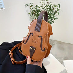 Violin Satchel Bag Shoulder Bag All Match Stylish Bag For Shopping