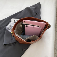 Geometric Strap Hobo Bag Crossbody Retro Style Shoulder Large Capacity