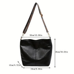 Geometric Strap Hobo Bag Crossbody Retro Style Shoulder Large Capacity