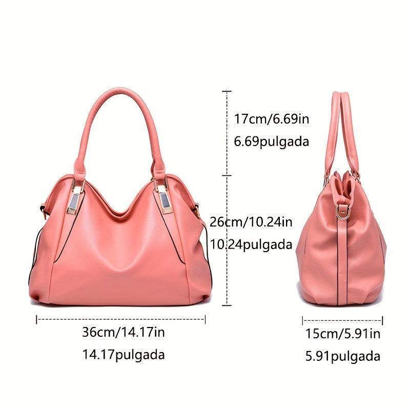 Faux Leather Tote Hand Bag Women's Shoulder Hobo Purse