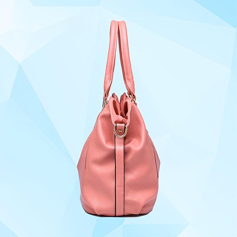 Faux Leather Tote Hand Bag Women's Shoulder Hobo Purse