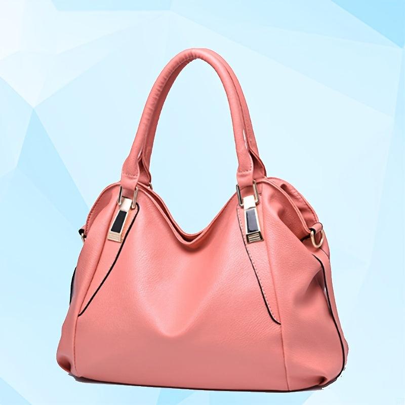 Faux Leather Tote Hand Bag Women's Shoulder Hobo Purse