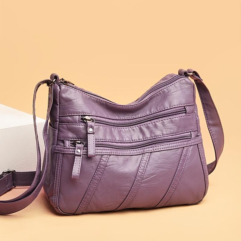 Women's Striped Shoulder Bag Large Capacity Crossbody