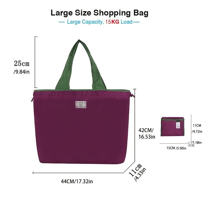 Large Capacity Shoulder Bag Reusable Lightweight Shopping Bag