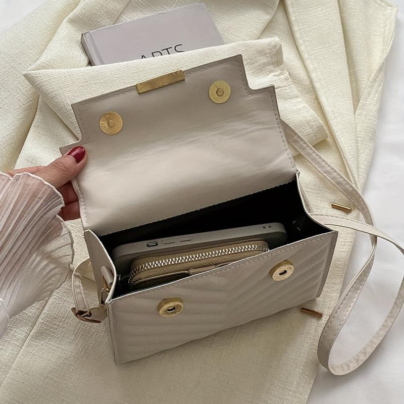 Quilted Detail Shoulder Bag Minimalist Satchel Bag