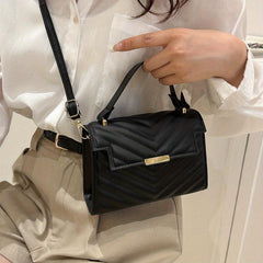 Quilted Detail Shoulder Bag Minimalist Satchel Bag