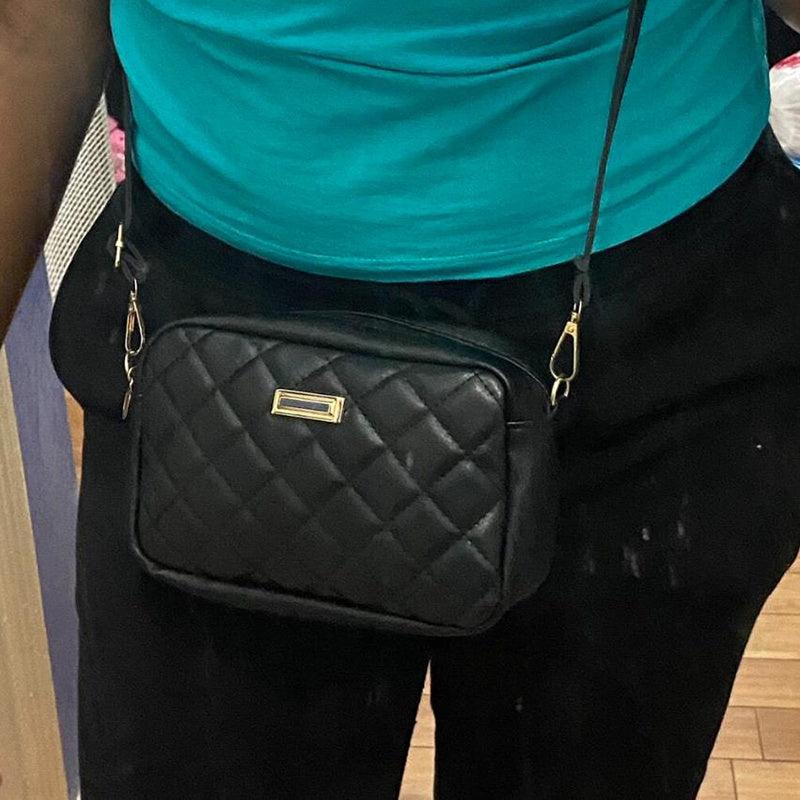 Minimalist Crossbody Bag Quilted Purse Argyle Pattern Solid Square Shoulder Bag