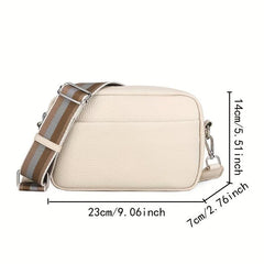 Minimalist Shoulder Bag Crossbody with Wide Strap