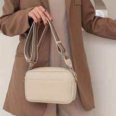 Minimalist Shoulder Bag Crossbody with Wide Strap