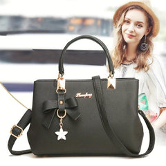 Casual PU Leather Shoulder Bag With Zipper Women's Crossbody Bag