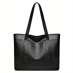 Vintage Tote Bag For Women Large Capacity Shoulder Bag Faux Leather Handbag