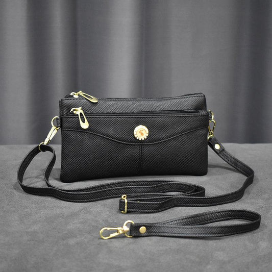 Metal Decor Clutch Purse Crossbody Bag Wristlet Phone Bag 8 3 4 3 0 6 inch