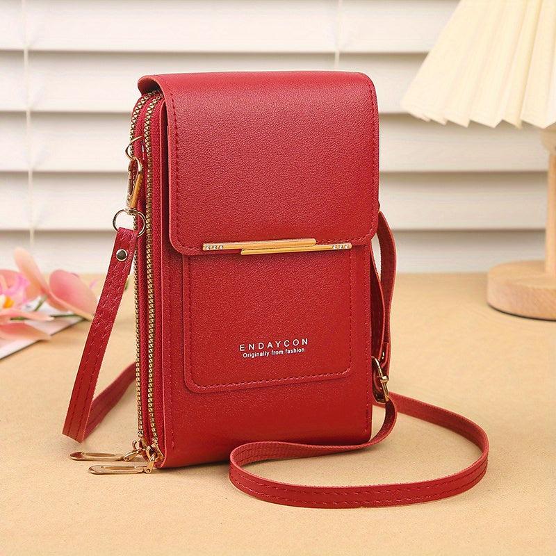 Minimalist Shoulder Bag Zipper Crossbody Purse