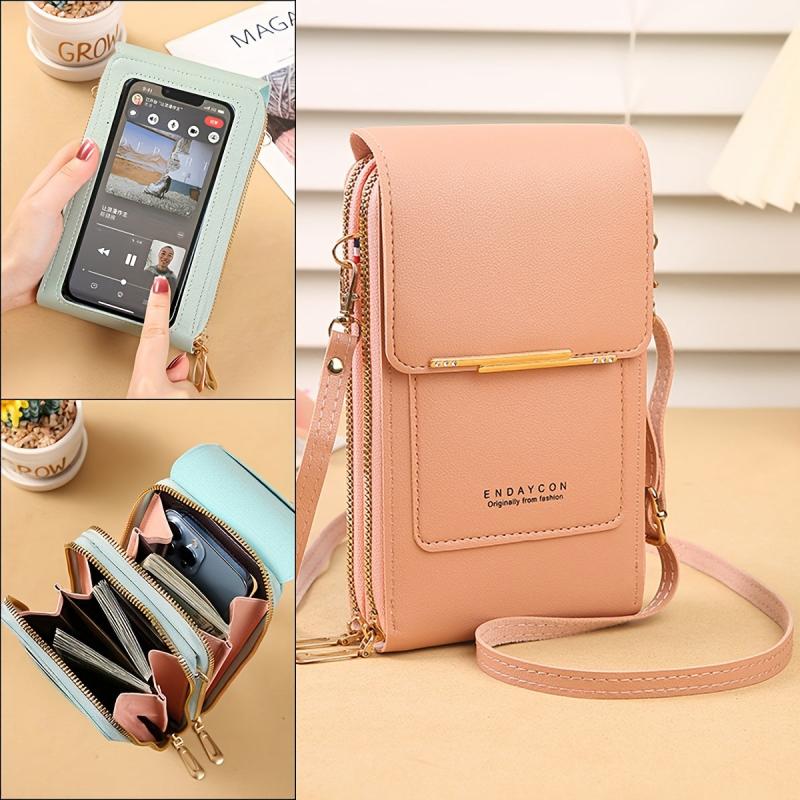 Minimalist Shoulder Bag Zipper Crossbody Purse