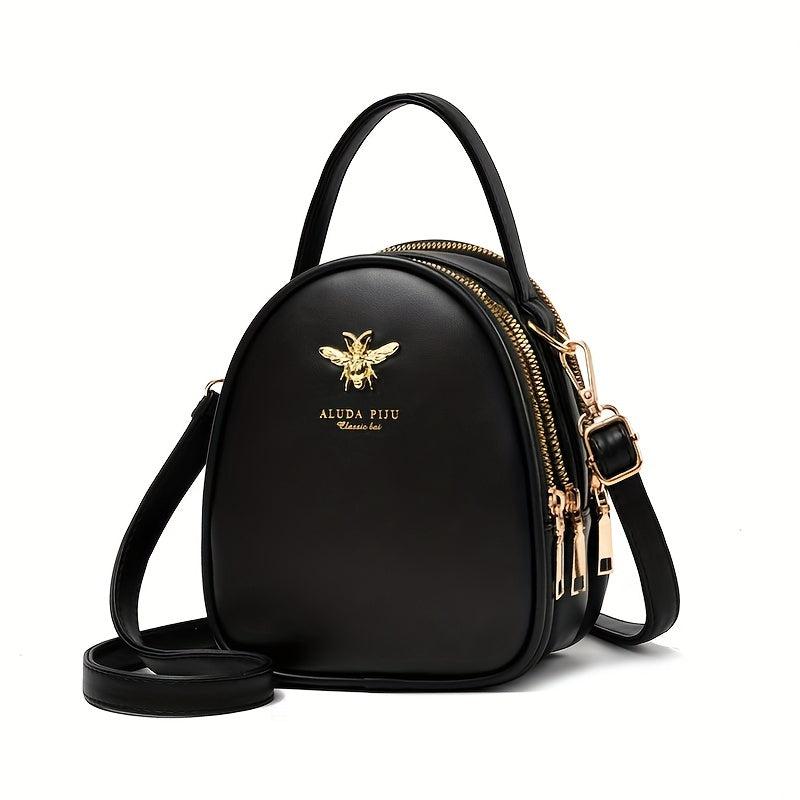 Minimalist Zipper Shoulder Bag All Match Satchel Bag