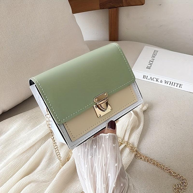 Casual Mini Crossbody Bag Contrast Purse Everyday Shoulder Handbag