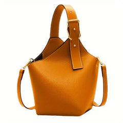 Vintage Bucket Bag Small Crossbody Faux Leather Handbags