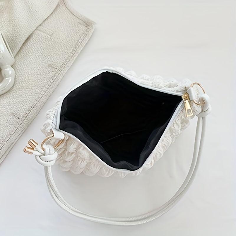 Minimalist Ruched Shoulder Bag