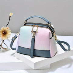 Gradient Satchel Bag Crossbody Bag with Strap