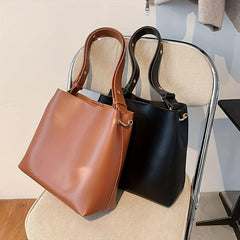 PU Leather Shoulder Bag with Little Pouch Crossbody Bag
